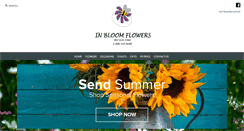 Desktop Screenshot of inbloomflowersyukon.com