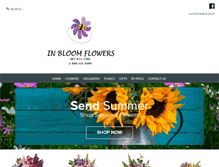 Tablet Screenshot of inbloomflowersyukon.com
